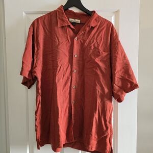 Tommy Bahama Men's Rust Button Down Shirt